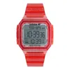Adidas Originals Adidas Unisex Gmt Digital One Gmt Red Resin Strap Watch 47mm