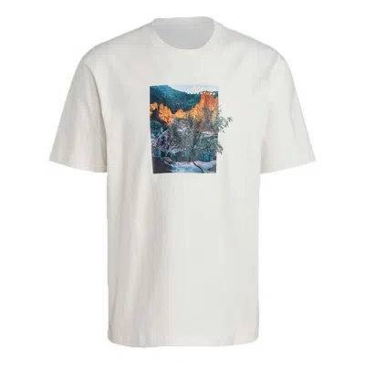 Adidas Originals Ldsp Tee Casual Breathable Sports Printing Short Sleeve White T-shirt