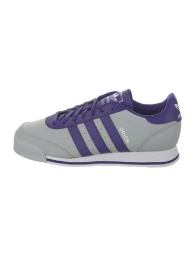 Pre-owned Adidas Originals Leather Athletic Sneakers In Blue