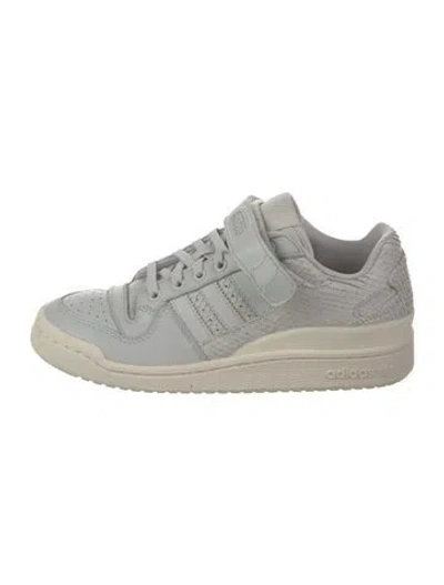 Pre-owned Adidas Originals Leather Athletic Sneakers In Neutral