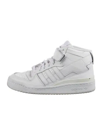 Pre-owned Adidas Originals Leather Athletic Sneakers In White