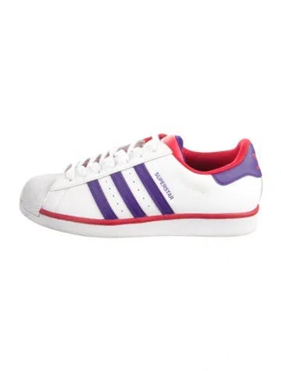 Pre-owned Adidas Originals Leather Colorblock Pattern Athletic Sneakers In Multi