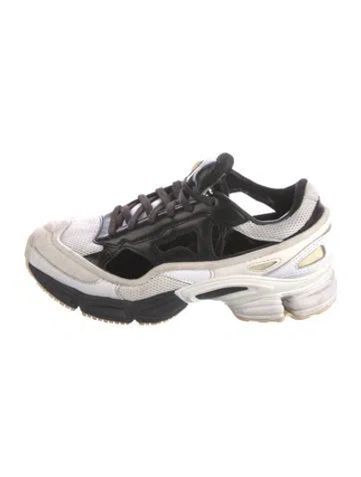 Pre-owned Adidas Originals Leather Colorblock Pattern Chunky Sneakers In Neutral