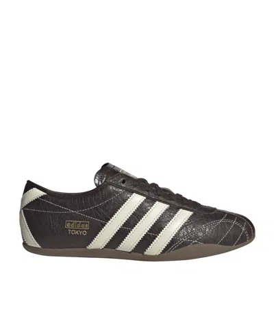 Adidas Originals Leather Lowtop Retro Sneaker In Brown