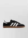 Adidas Originals Leather Panelled Logo Sneakers In Black
