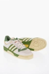 ADIDAS ORIGINALS LEATHER RIVALRY 86 LOW TOP SNEAKERS WITH CONTRASTING DETAILS