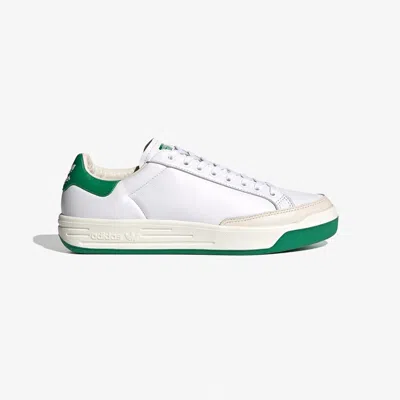 Pre-owned Adidas Originals Leather Rod Laver Fx5605 Ftwr White/green/off White Mens Shoes