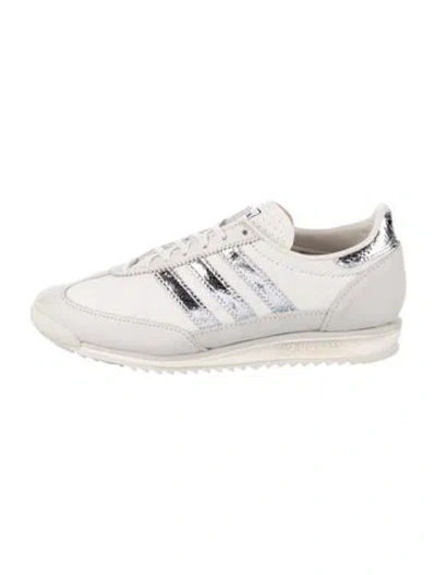 Pre-owned Adidas Originals Leather Scalloped Accent Sneakers In Multi