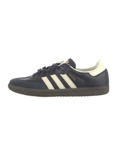 Pre-owned Adidas Originals Leather Sneakers In Blue