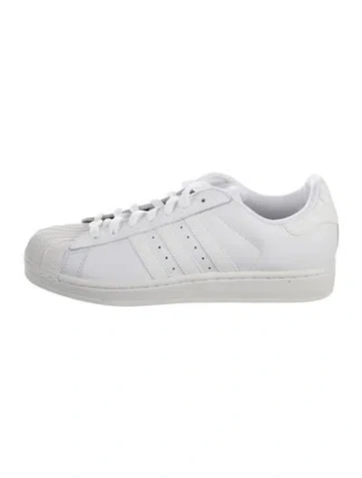 Pre-owned Adidas Originals Leather Sneakers In Gray