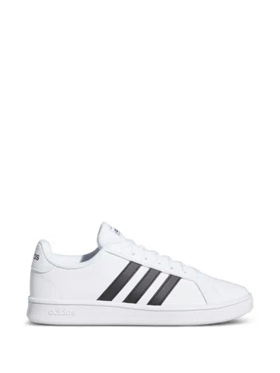 Adidas Originals Leather Sneakers In White