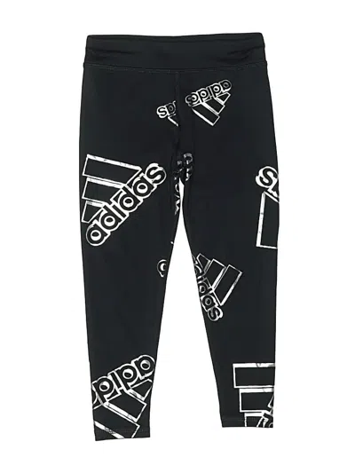 Pre-owned Adidas Originals Kids' Leggings In Black