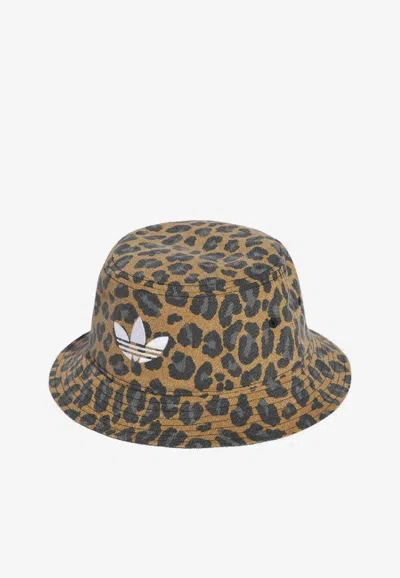 ADIDAS ORIGINALS LEOPARD PRINT BUCKET HAT