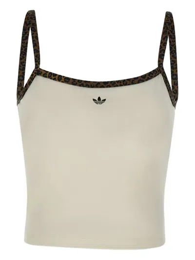 Adidas Originals Leopard-straps Tank Top In Metallic
