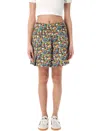 Adidas Originals High Waist Floral Pleated Mini Skirt