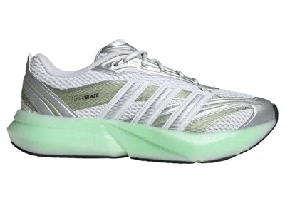 Pre-owned Adidas Originals Lightblaze Glow (women's) Sneakers In Cloud White/silver Metallic/magic Lime Met