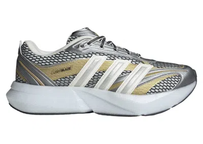 Pre-owned Adidas Originals Lightblaze Glow (women's) Sneakers In Core White/silver Metallic/matte Gold