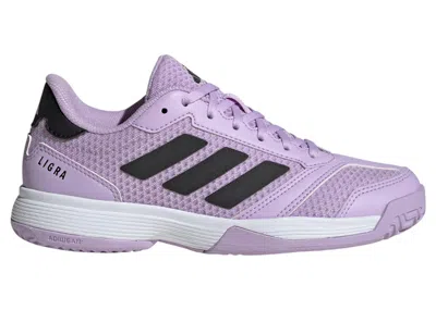 Pre-owned Adidas Originals Ligra 8 Indoor Sneakers In Powder Plum/core Black/cloud White