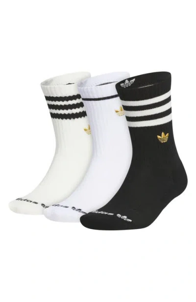 Adidas Originals Limited 3-pack Crew Socks In Multi