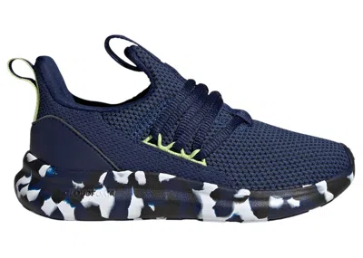Pre-owned Adidas Originals Lite Racer Adapt 7.0 Sneakers In Dark Blue/cloud White/pulse Lime
