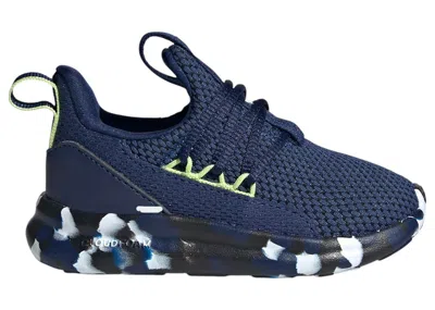 Pre-owned Adidas Originals Lite Racer Adapt 7.0 Sneakers In Dark Blue/cloud White/pulse Lime