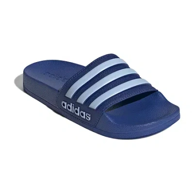 Adidas Originals Little & Big Kid Boys Adilette Shower Slide Sandals In Blue