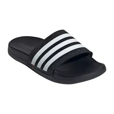 Adidas Originals Little & Big Kid Unisex Adilette Comfort Slide Sandals In Black