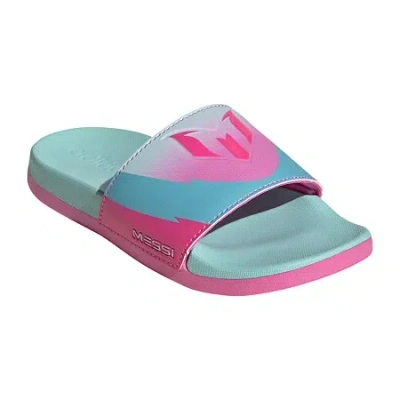 Adidas Originals Little & Big Kid Unisex Adilette Comfort Slide Sandals In Pink