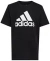 Adidas Originals Kids' Little & Toddler Boys Cotton Short-sleeve Core Logo Graphic T-shirt In Black