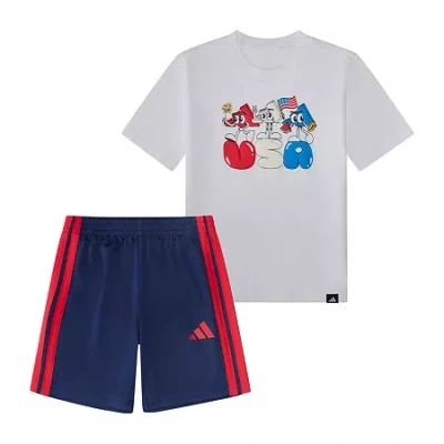 Adidas Originals Kids' Little Boys 2-pc. Short Set In Multi