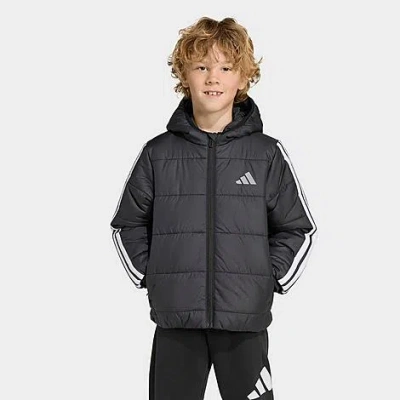 Adidas Originals Little Kids Essentials 3-stripes Padded Jacket In Black