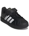 Adidas Originals Little Kids Street Talk Elastic Lace Stay-put Closure Casual Sneakers From Finish Line In Black