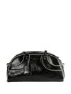 Adidas Originals X Wales Bonner Leather Bag In Black