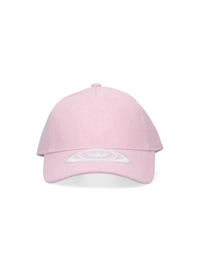 Adidas Originals Logo Baseball Cap In Pink
