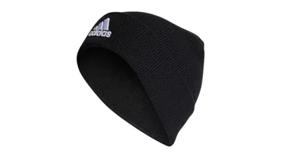 Pre-owned Adidas Originals Logo Cuffed Beanie In Black