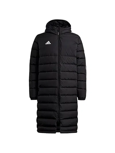 Adidas Originals Logo-detail Padded Coat In Black