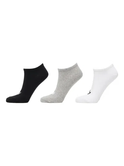 Adidas Originals Logo-detail Socks (pack Of Three) In White