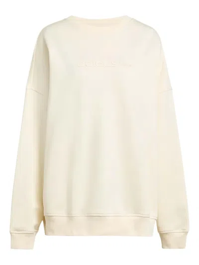 Adidas Originals Logo-detail Sweatshirt In White