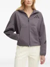Adidas Originals Logo-detail Zip-up Hoodie In Purple