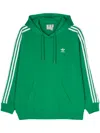 Adidas Originals Logo-embroidered Drop Shoulder Hoodie In Green