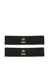 Adidas Originals Logo-embroidered Headband In Black