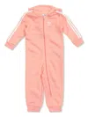 Adidas Originals Logo-embroidered Jumpsuit In Pink