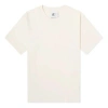 Adidas Originals Logo Embroidered Solid Color Sports Round Neck Short Sleeve Couple Style White In Neutral