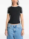 Adidas Originals Logo-embroidered T-shirt In Black