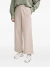 Adidas Originals Logo-embroidered Track Pants In Neutral