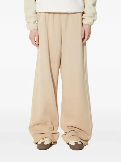 Adidas Originals Logo-embroidered Track Pants In Neutral