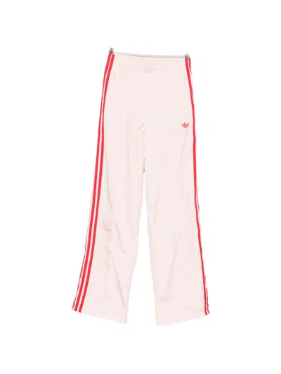 Adidas Originals Logo-embroidered Track Pants In Pink