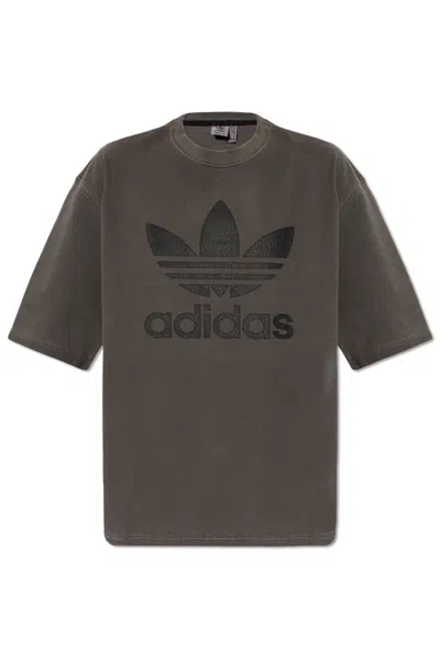 Adidas Originals Logo In Grey