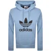 Adidas Originals Logo Hoodie Blue In Blue