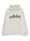 Adidas Originals Logo Hoodie In Gray